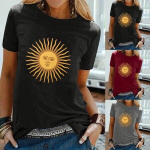 Women Summer T shirt Cotton Plus Size 5XL Loose Casual Short Sleeve Feather Print t-shirts Fashion Ladies Basic Tee Shirts Tops