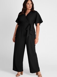 Plus Size Jumpsuit for Women‘s Clothing Casual Fitness Pockets Rompers Streetwear Overalls Women’s High Waist Wide Leg Jumpsuits